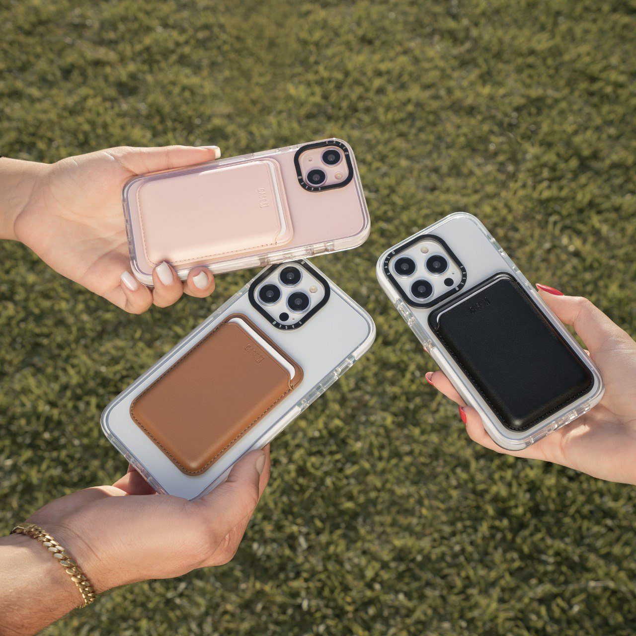 Magsafe Leather Wallet with a stand