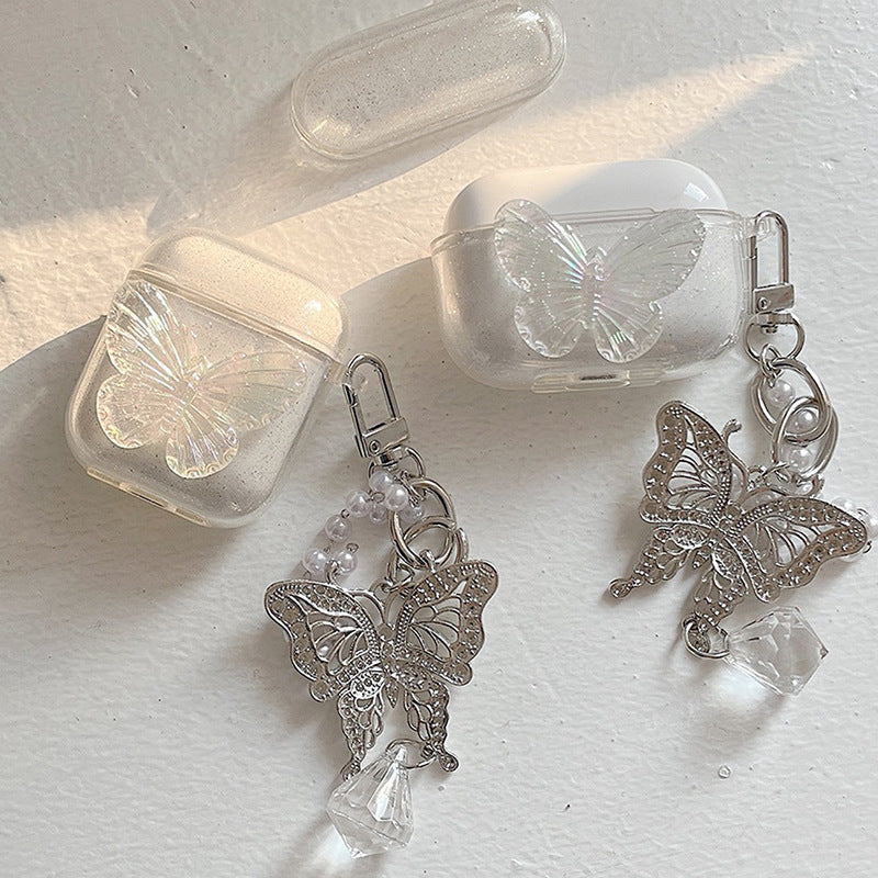 Glitter Butterfly Airpods Case