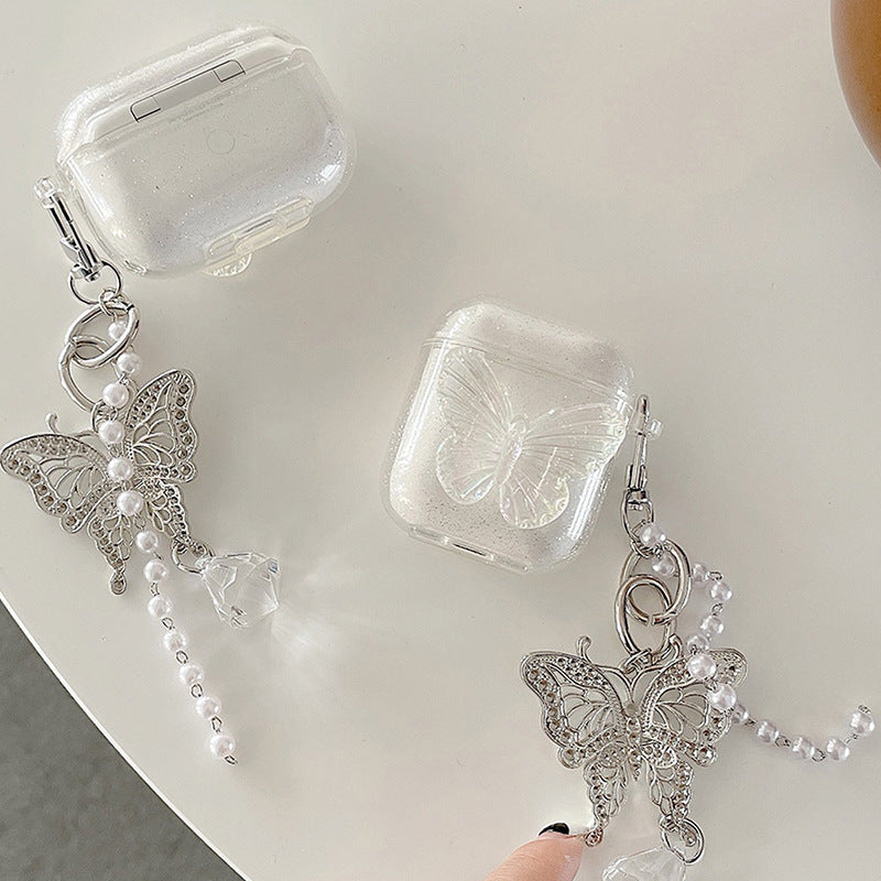 Glitter Butterfly Airpods Case