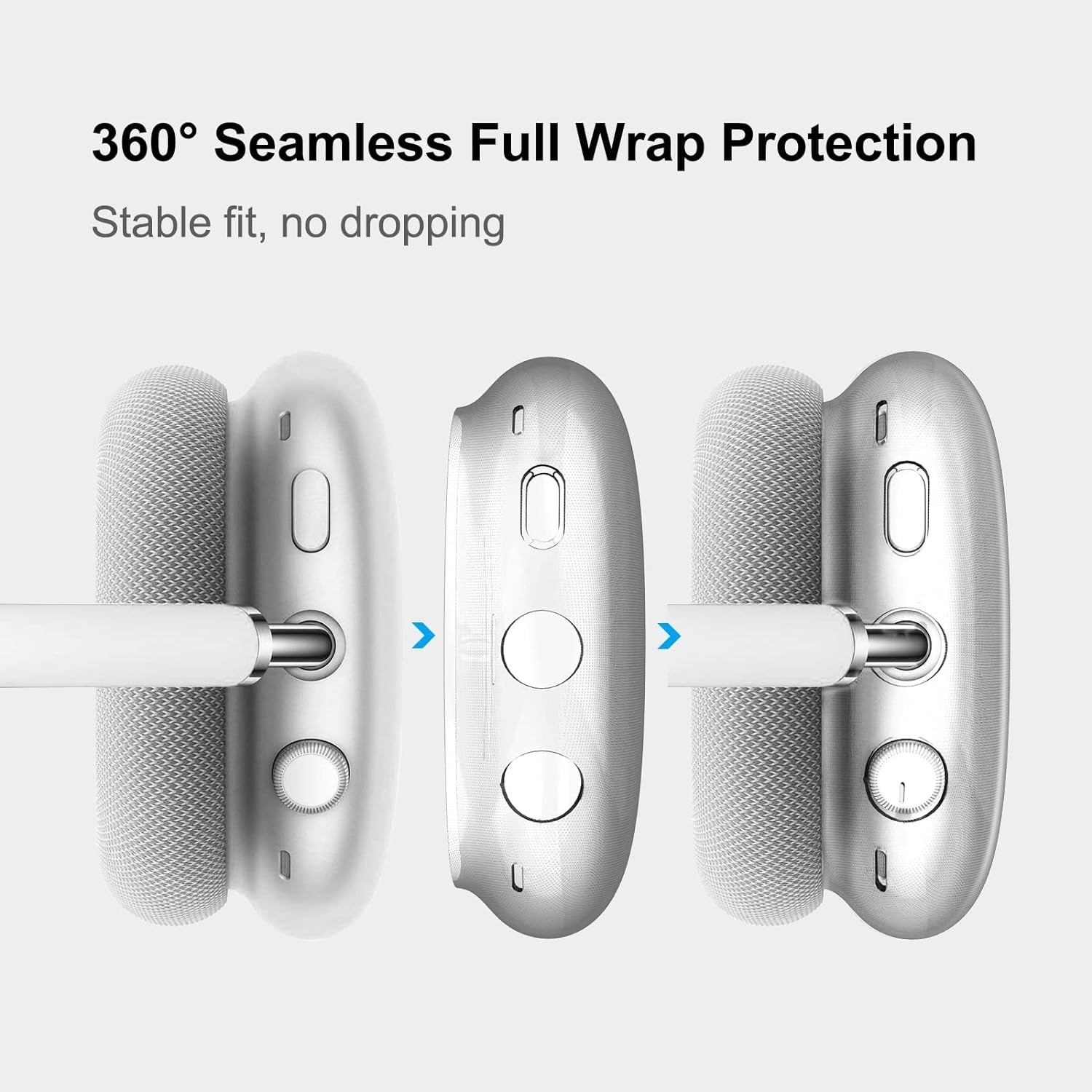 Clear Protective Case for AirPods Max