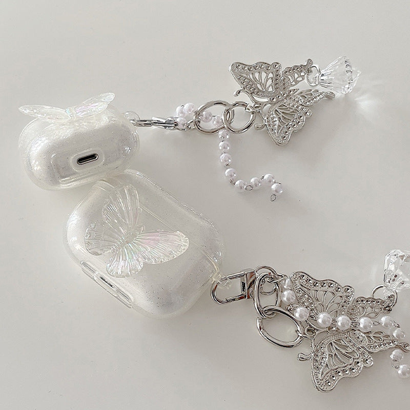 Glitter Butterfly Airpods Case