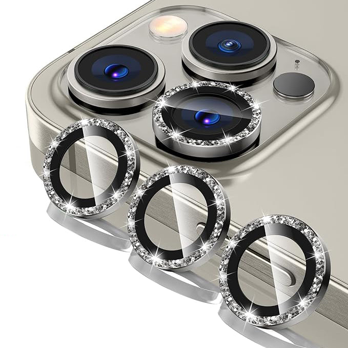 Glitter Natural Titanium Ring Lens Protection