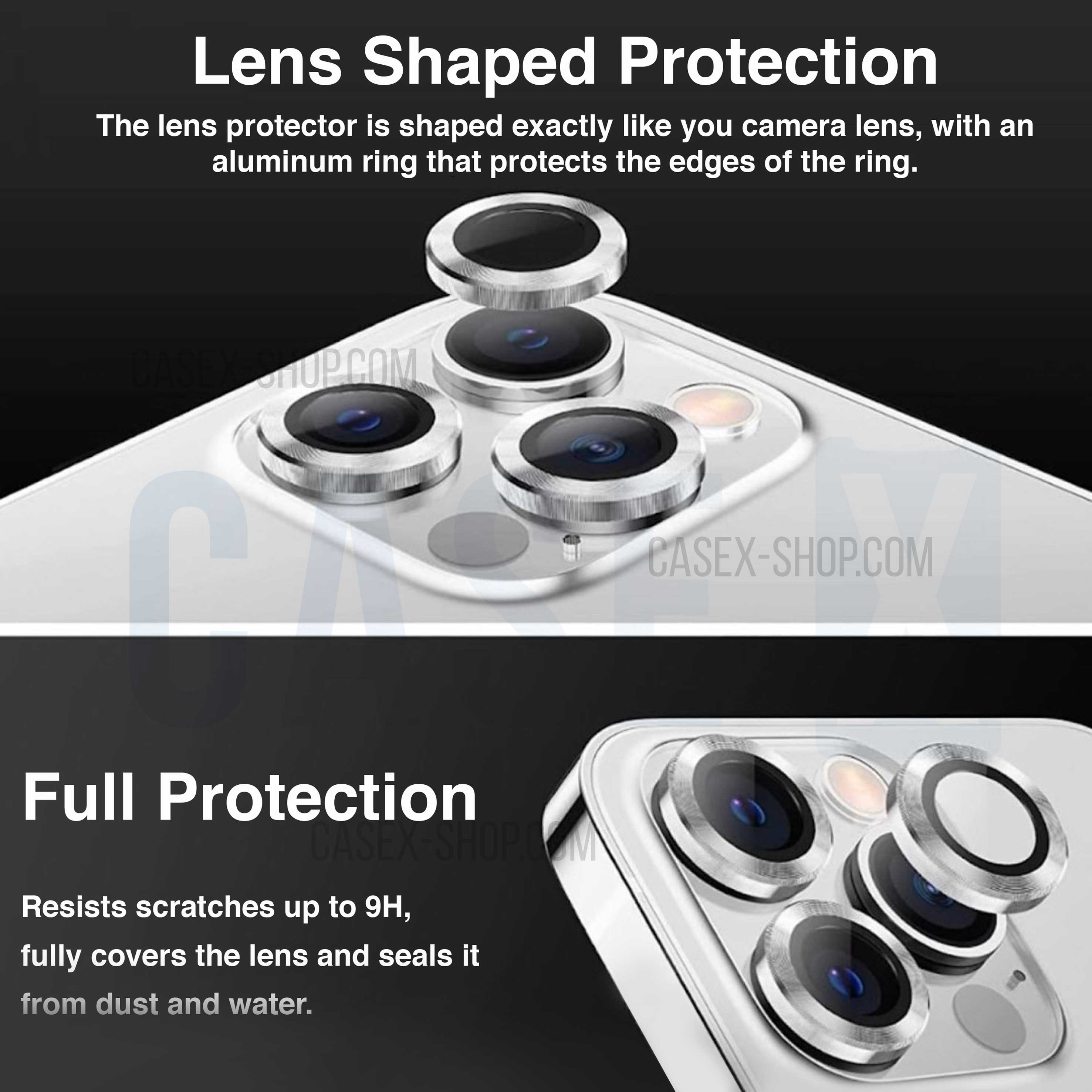 iPhone 14 Pro/14 Pro Max Deep Purple Ring Lens Protector