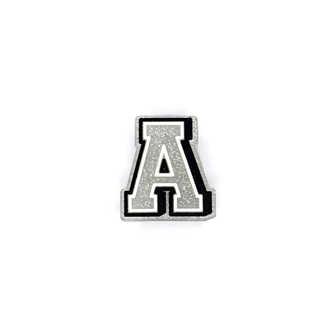 Silver Glitter Letters 1 Pin