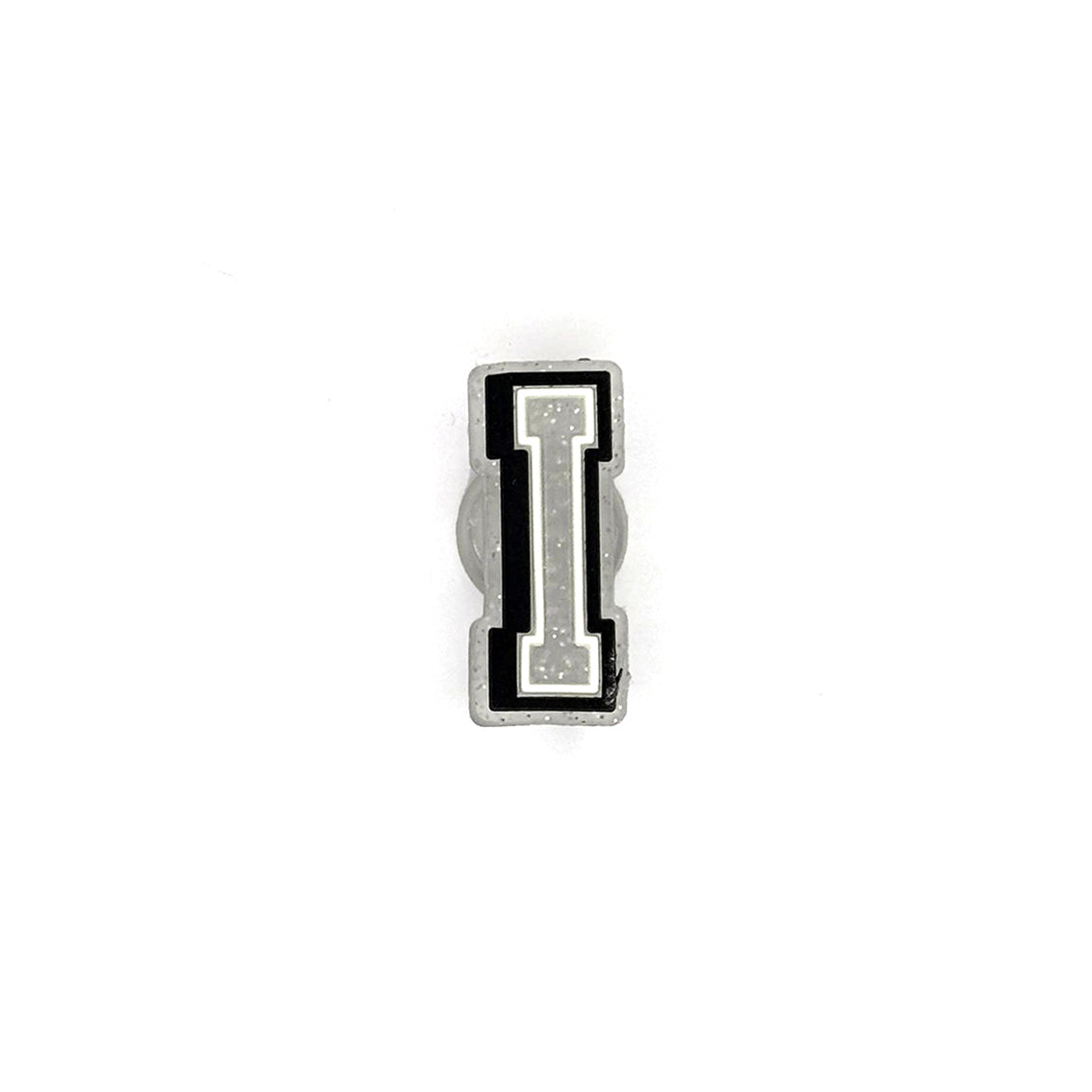 Silver Glitter Letters 1 Pin