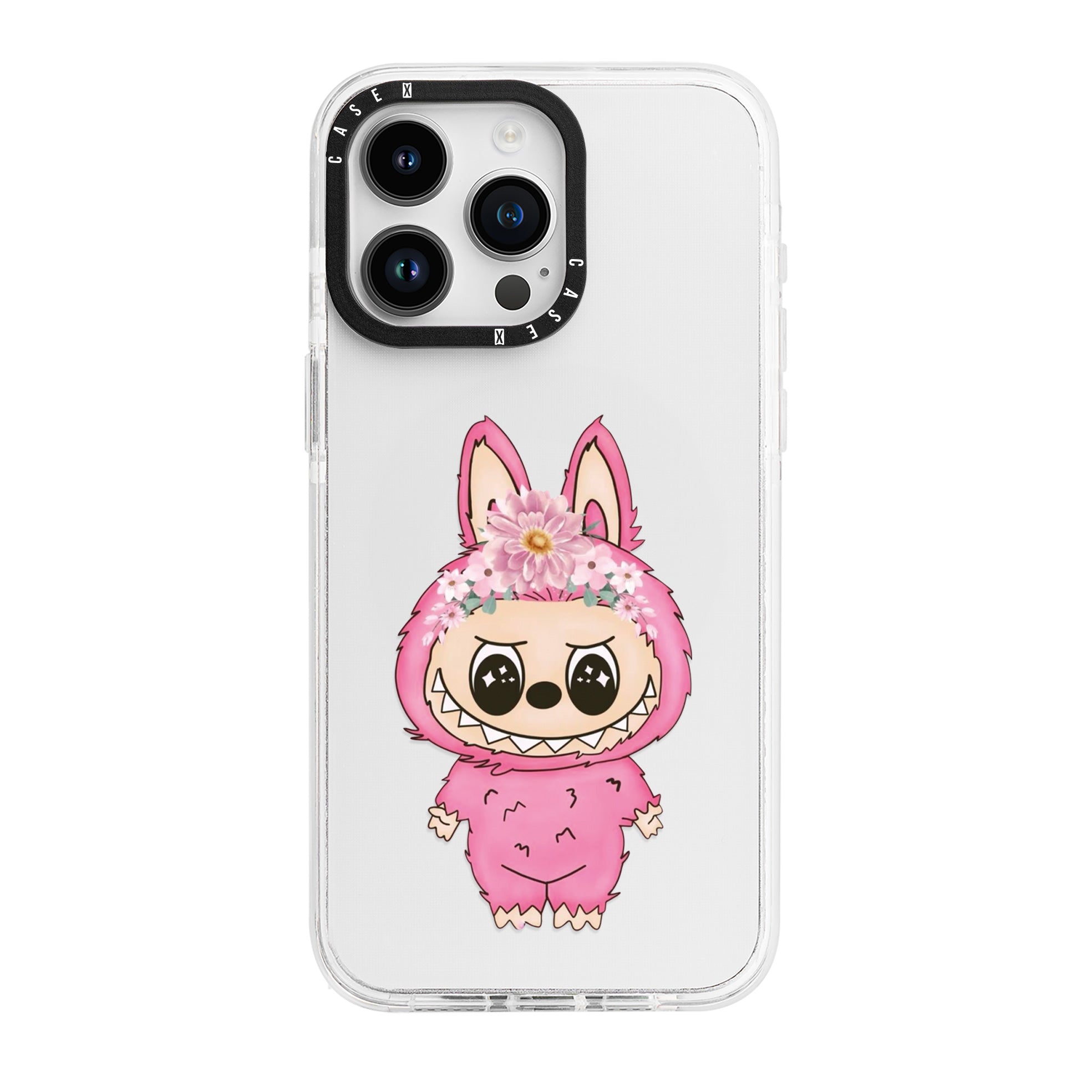 Labubu Floral Pink