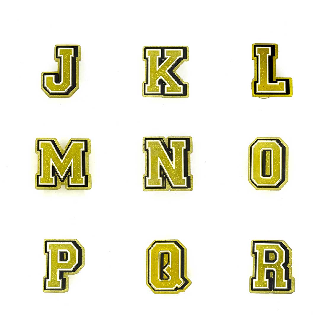 Gold Glitter Letters 2 Pin