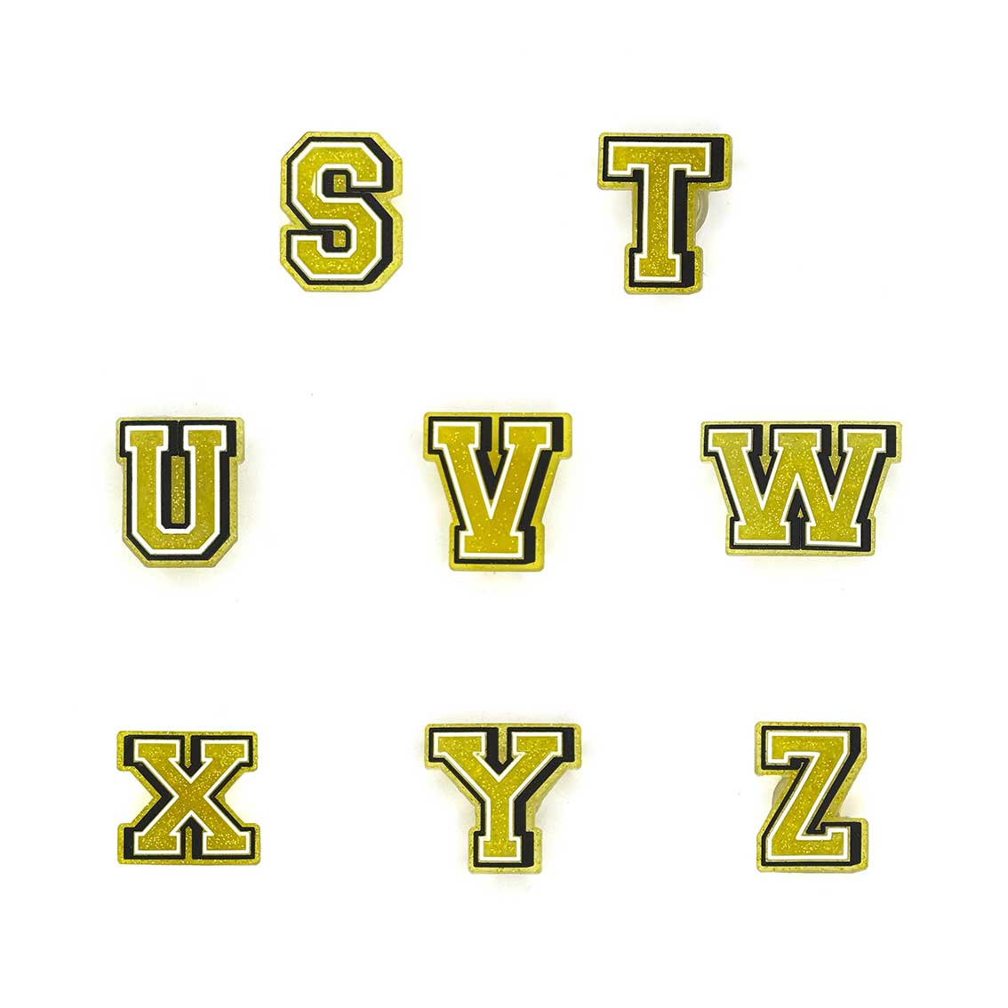 Gold Glitter Letters 3 Pin