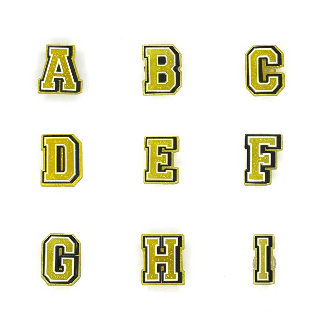 Gold Glitter Letters 1 Pin