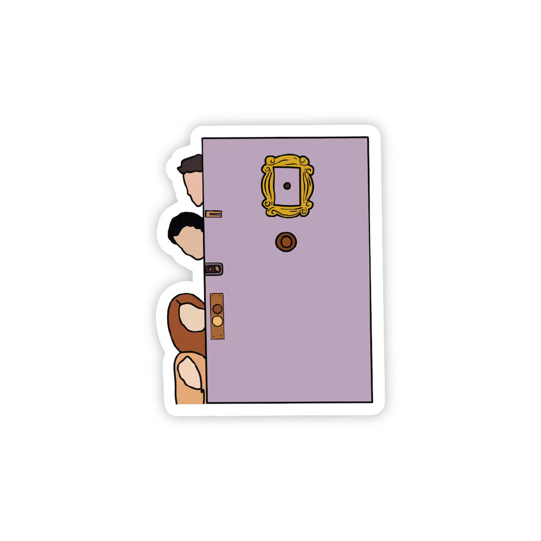 Friends Behind Door