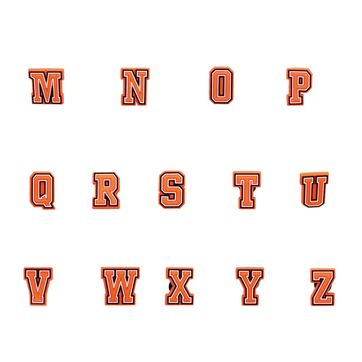 Orange Letters Pin 2