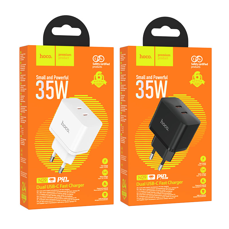 HOCO 35 Watt dual port Adapter charger