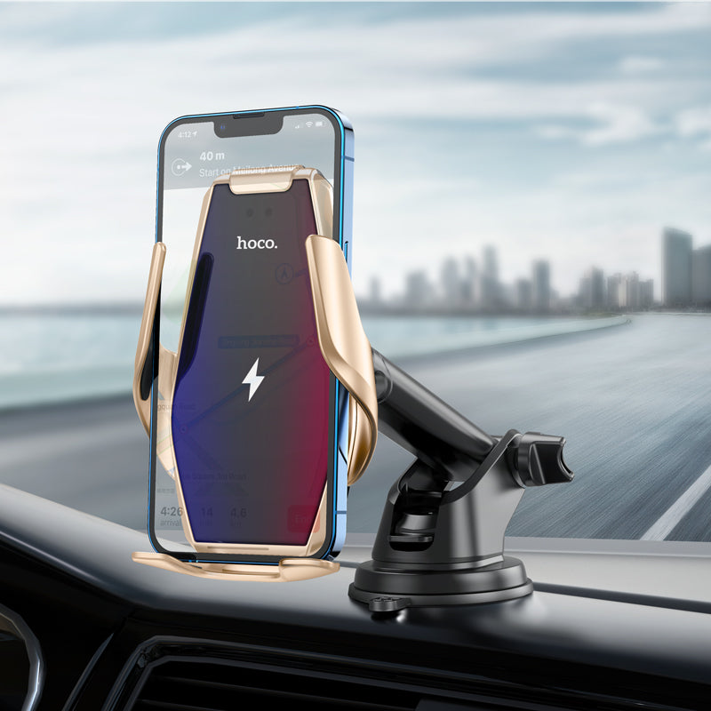 HOCO Surpass automatic 
induction wireless charging car holder