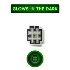 Glowing Numbers Pin