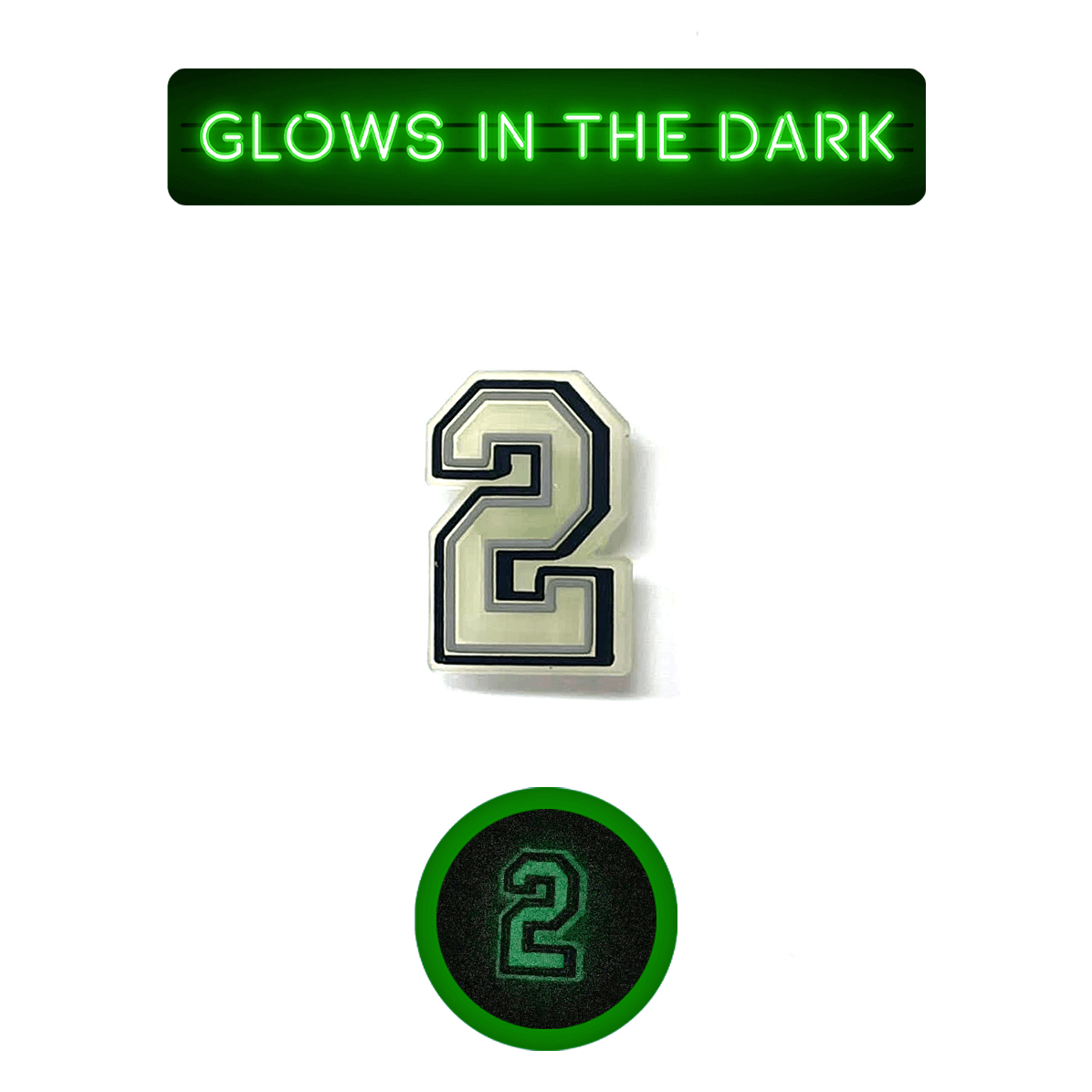 Glowing Numbers Pin