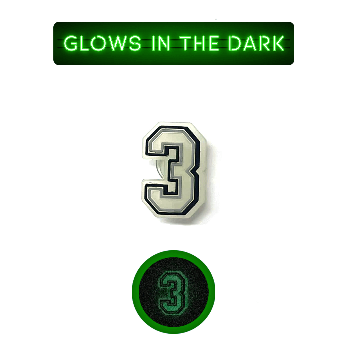 Glowing Numbers Pin