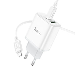 HOCO 20WATT Adapter  Stage dual port charger set