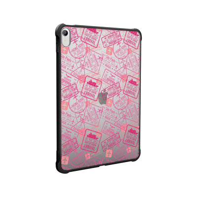 Pink Travel Stamps