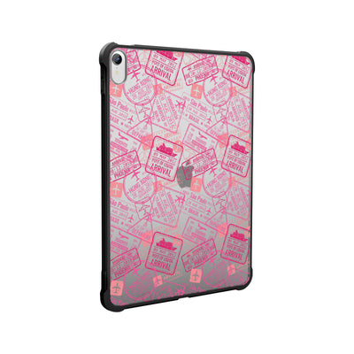 Pink Travel Stamps