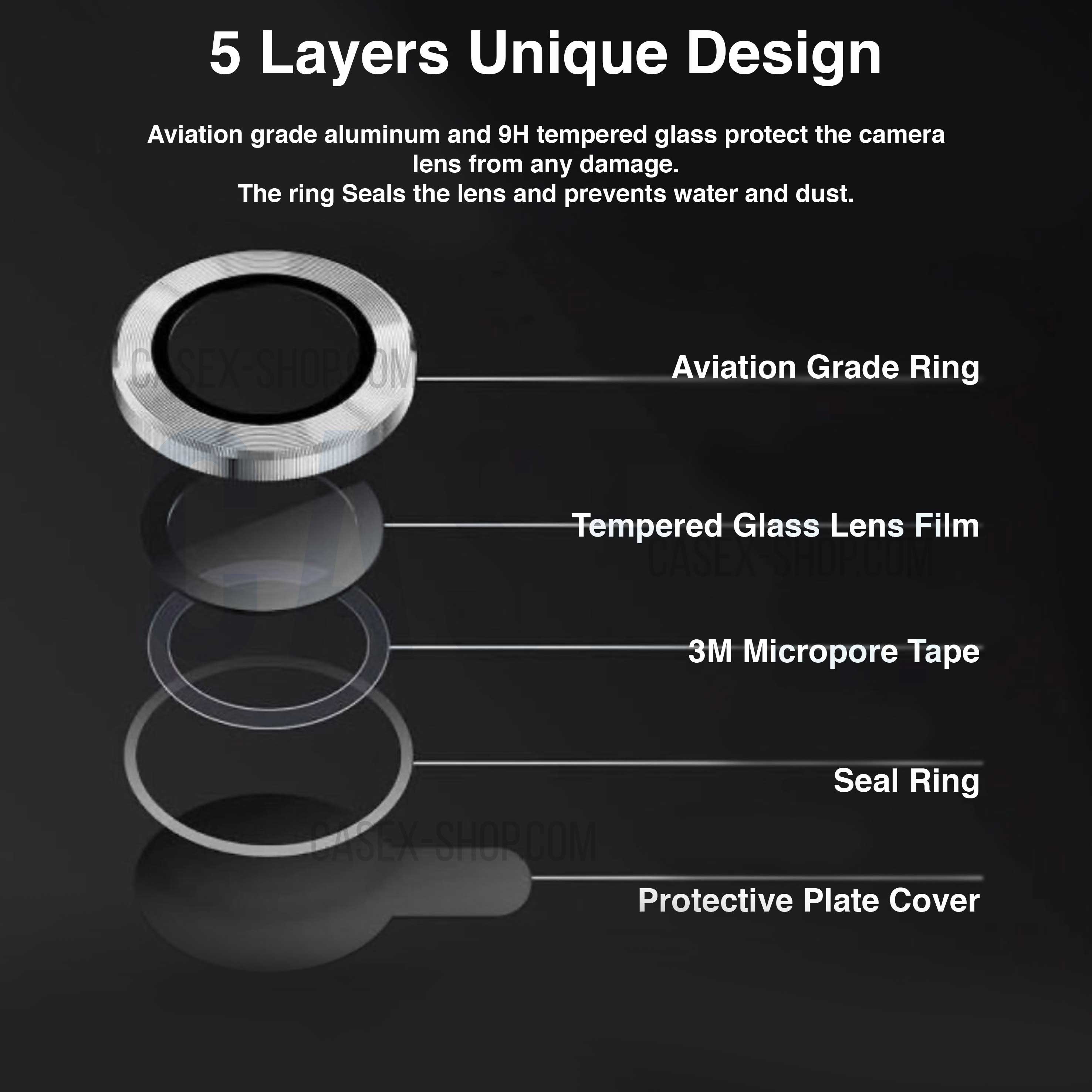 13 Pro Max Alpine Green Ring Lens Protector