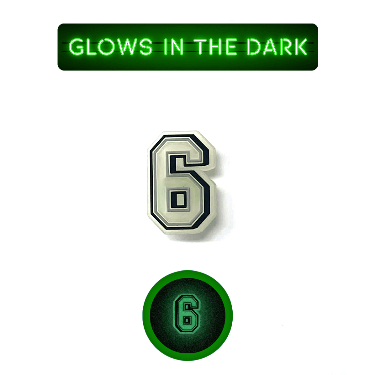 Glowing Numbers Pin