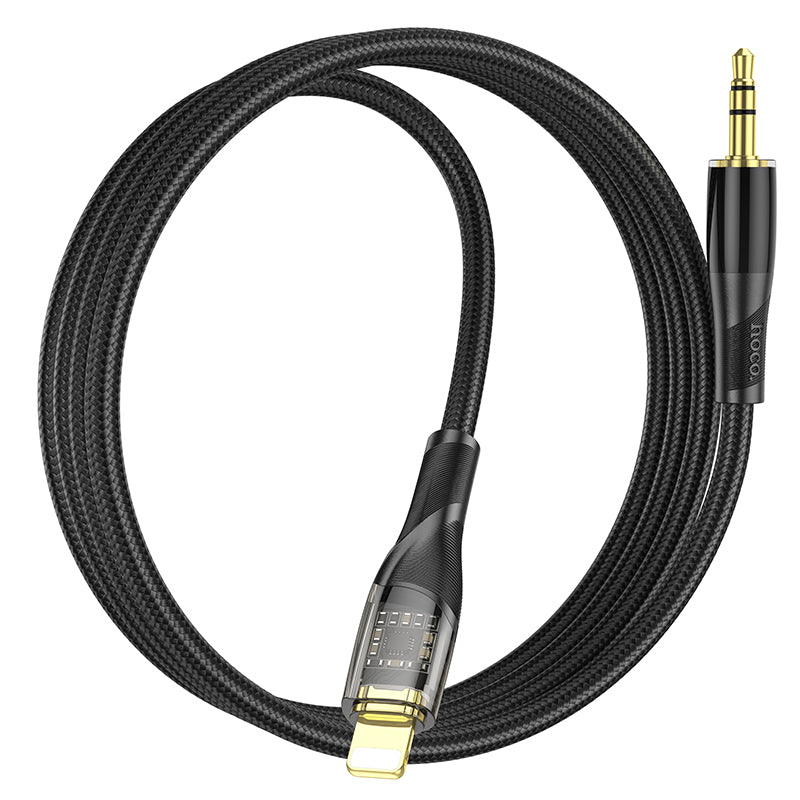 HOCO AUX to iPhone Transparent Discovery Edition Digital audio conversion cable