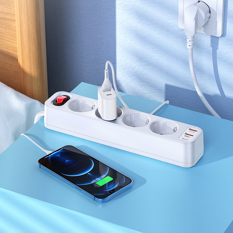 HOCO Aura 4-bit extension cable socket