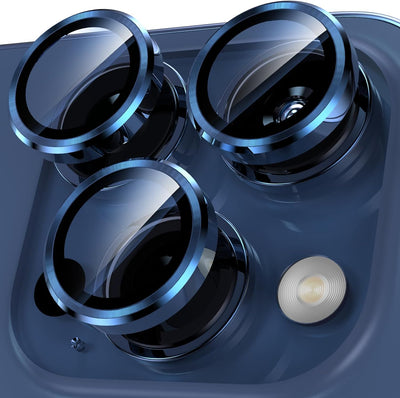 15 Pro/15 Pro Max Blue Titanium Ring Lens Protector