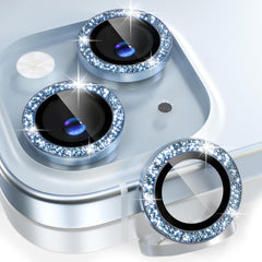 Blue Glitter Ring Lens Protection