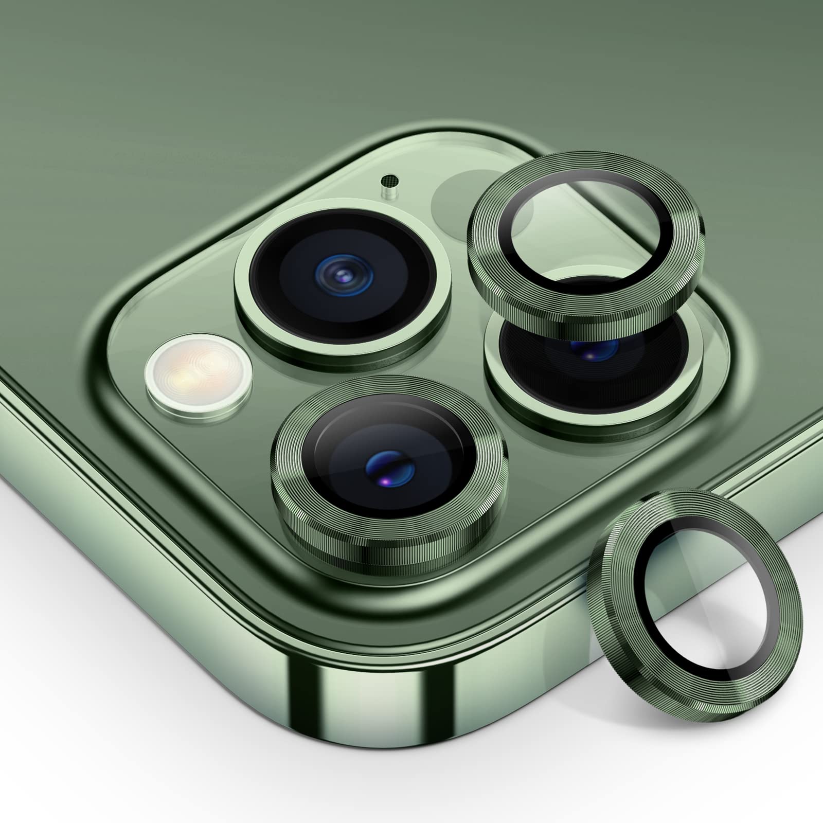 13 Pro Max Alpine Green Ring Lens Protector