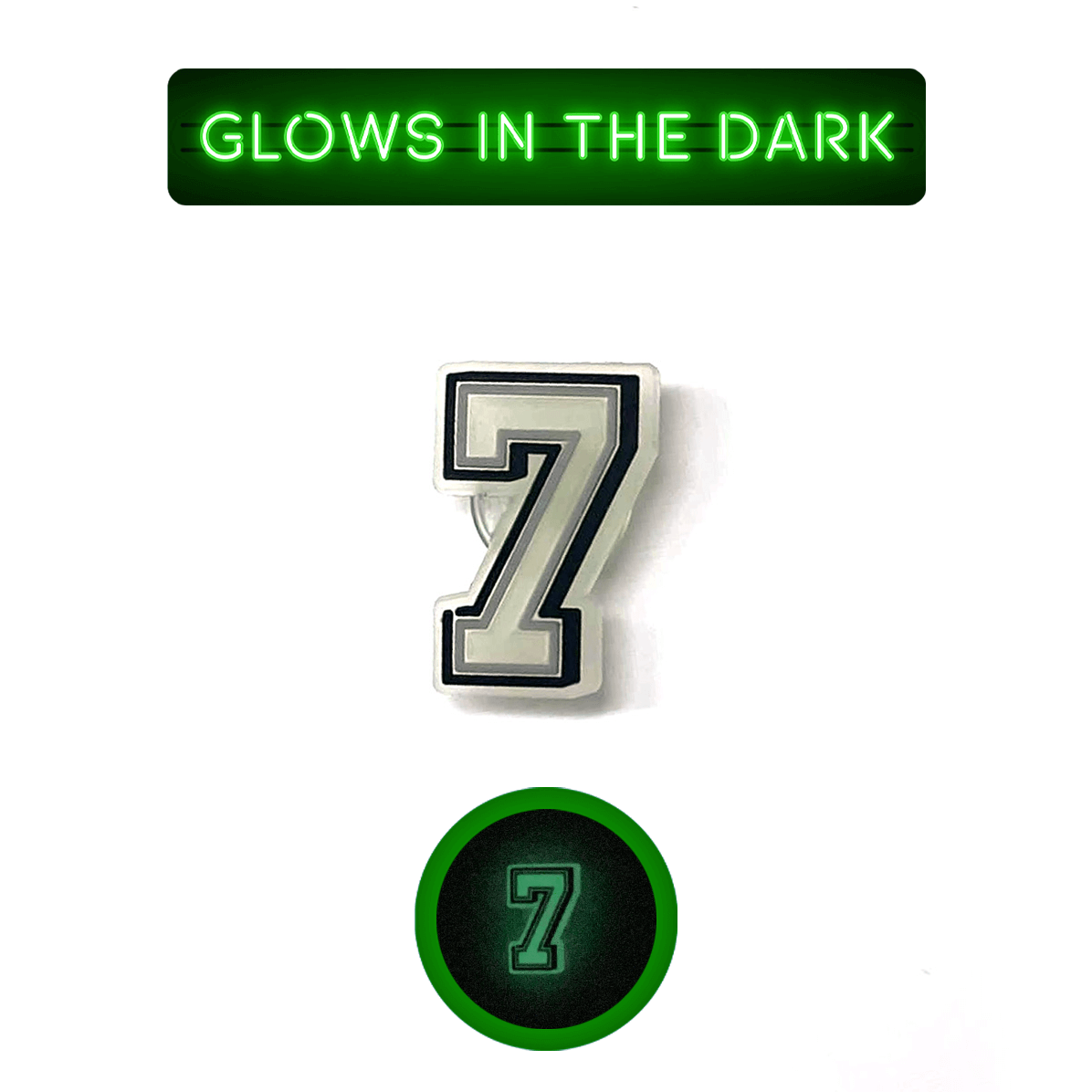 Glowing Numbers Pin