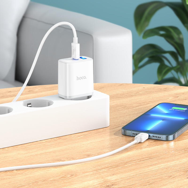 HOCO 20WATT Adapter  Stage dual port charger set