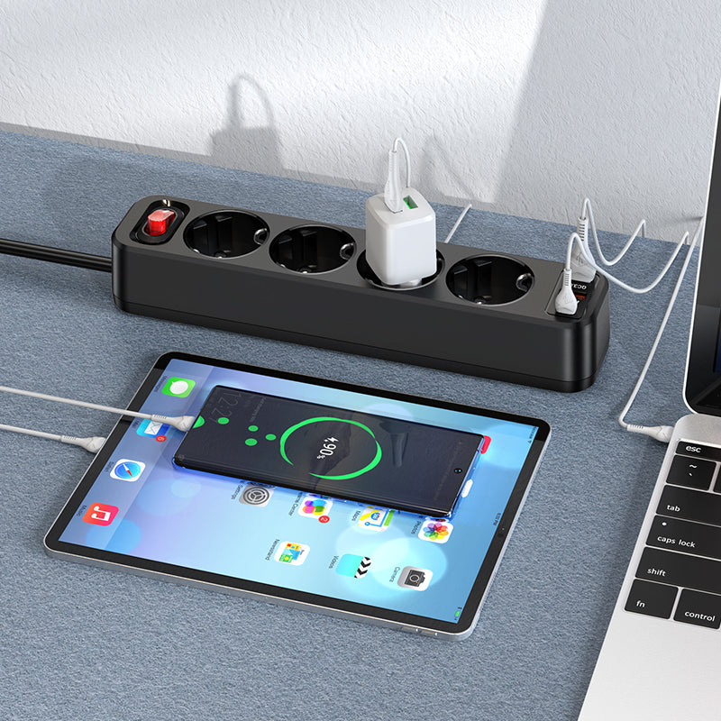 HOCO Aura 4-bit extension cable socket