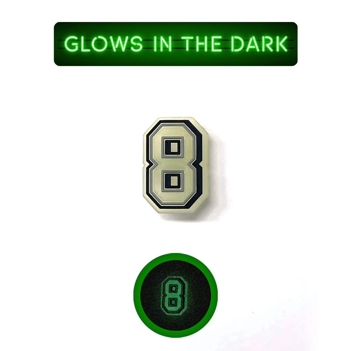 Glowing Numbers Pin
