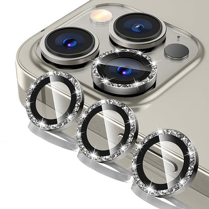 Glitter Natural Titanium Ring Lens Protection
