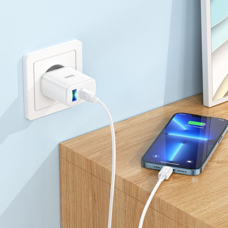 HOCO 20WATT Adapter  Stage dual port charger set