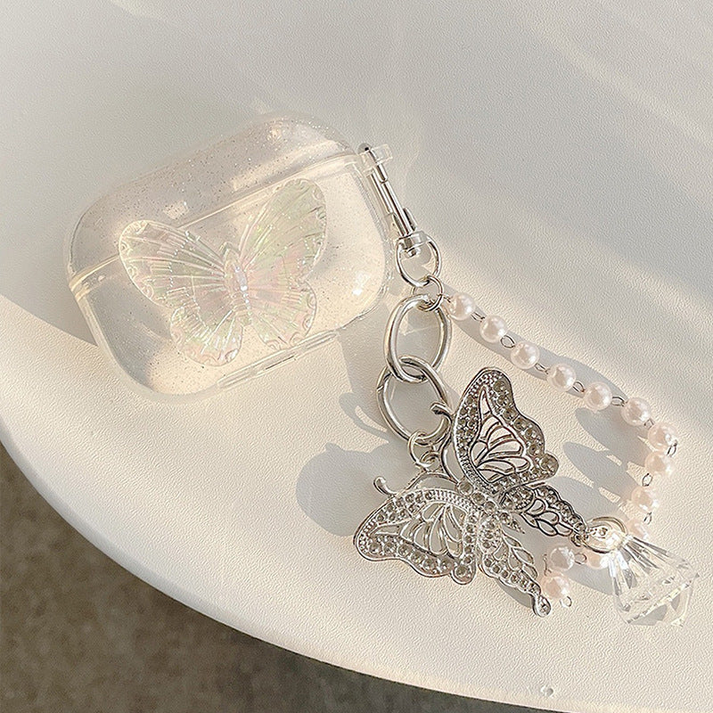 Glitter Butterfly Airpods Case