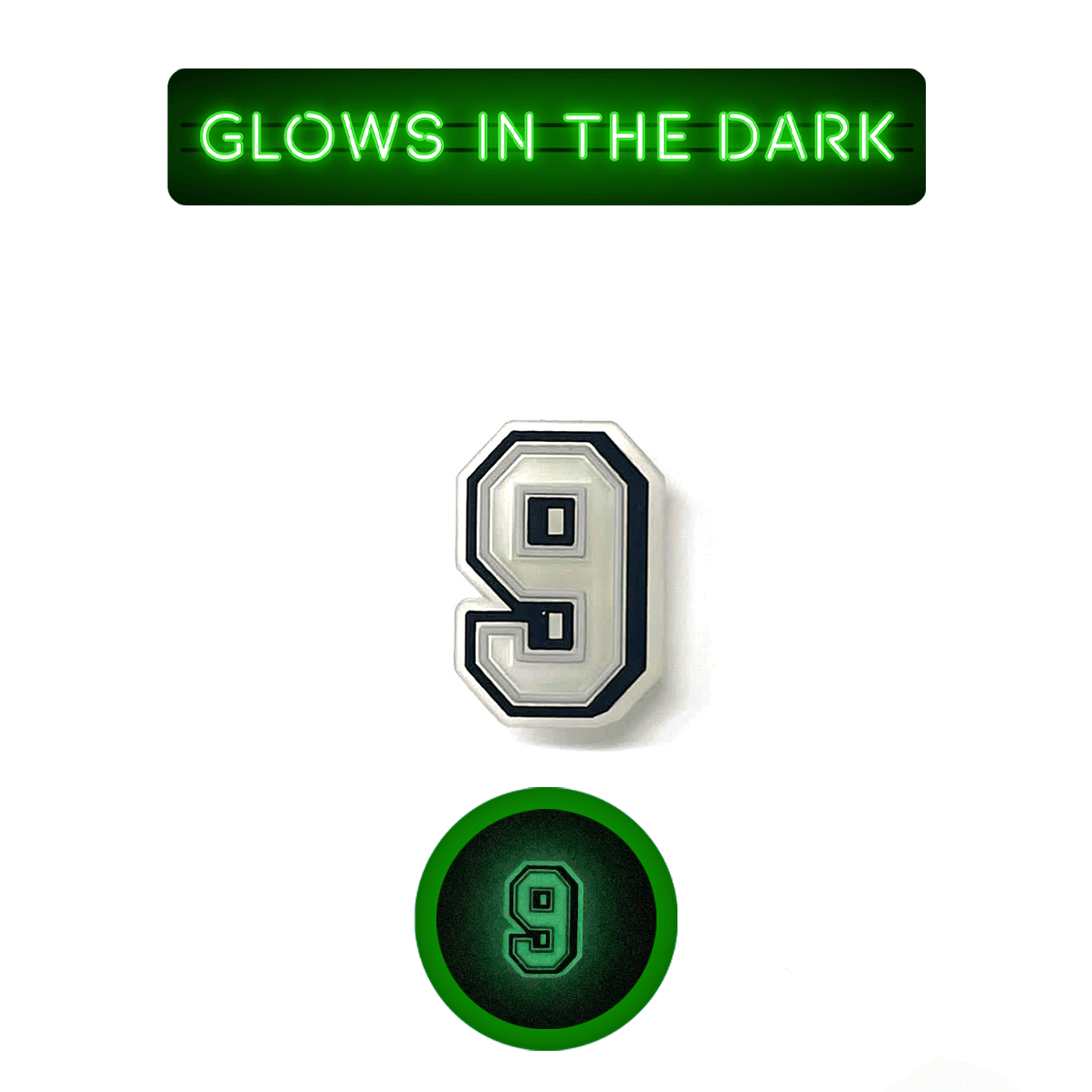 Glowing Numbers Pin