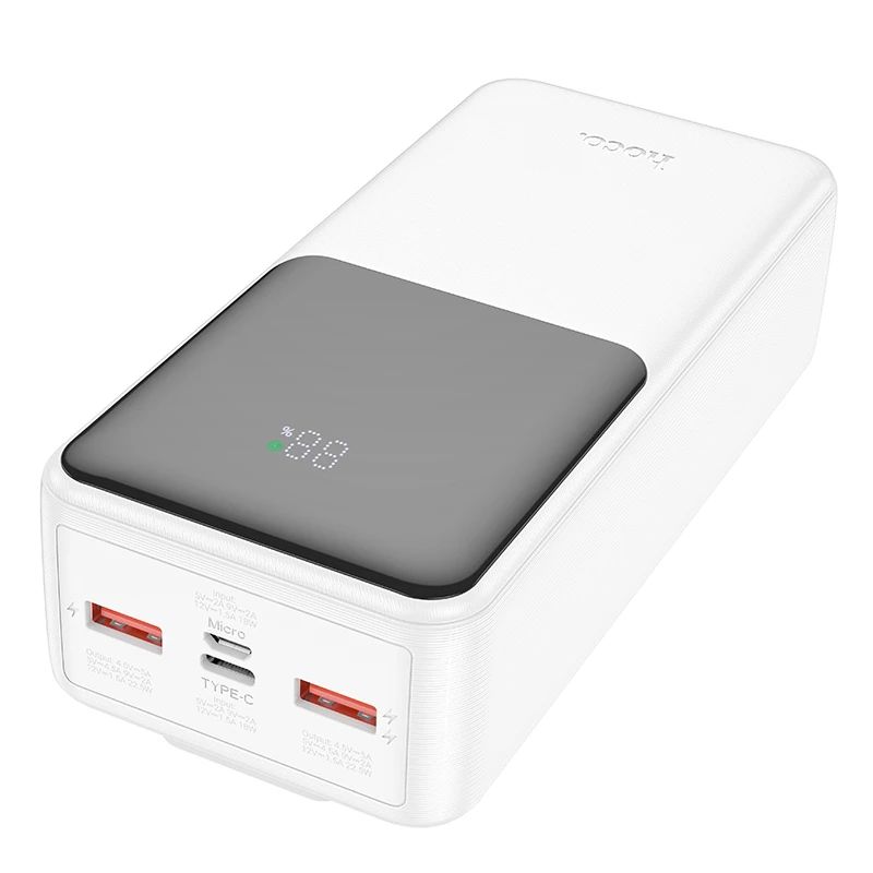 HOCO Sharp power bank with digital display and cable 30000mAh