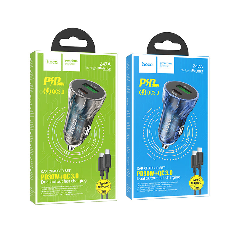 HOCO CAR CHARGER WITH TYPE-C CABLE