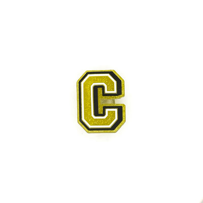 Gold Glitter Letters 1 Pin