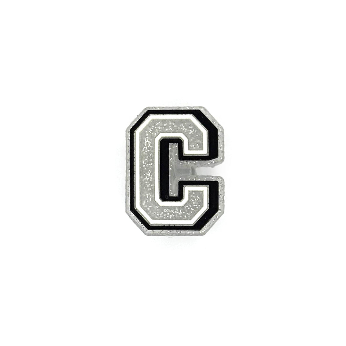 Silver Glitter Letters 1 Pin