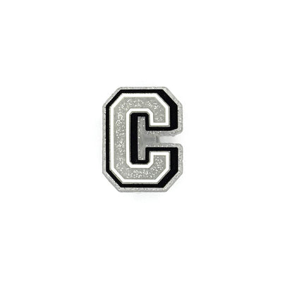 Silver Glitter Letters 1 Pin