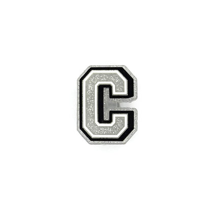 Silver Glitter Letters 1 Pin