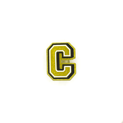 Gold Glitter Letters 1 Pin