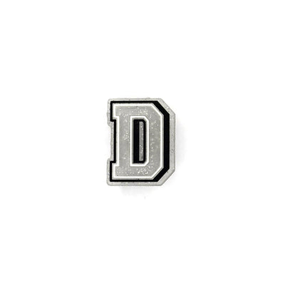 Silver Glitter Letters 1 Pin