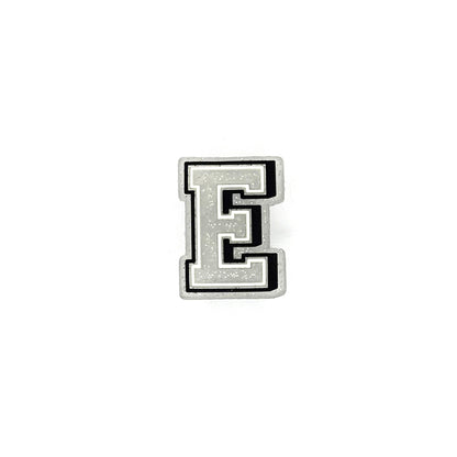 Silver Glitter Letters 1 Pin