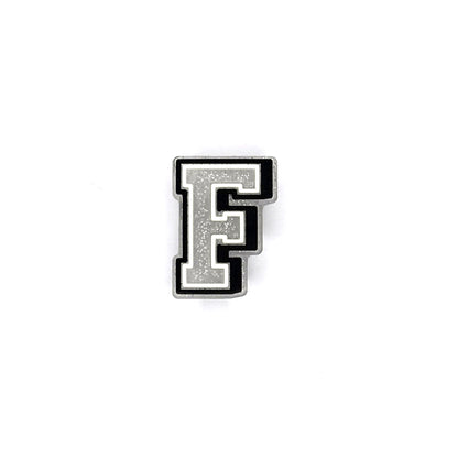 Silver Glitter Letters 1 Pin