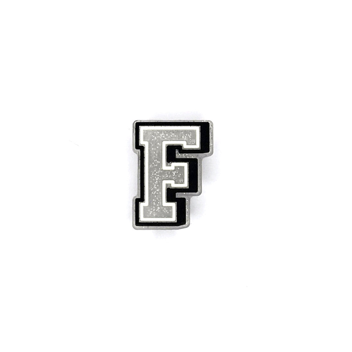 Silver Glitter Letters 1 Pin