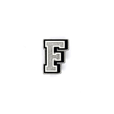 Silver Glitter Letters 1 Pin